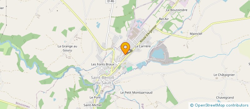 localisation de l'entreprise MAXMOC à SAINT-BENOIT-DU-SAULT
