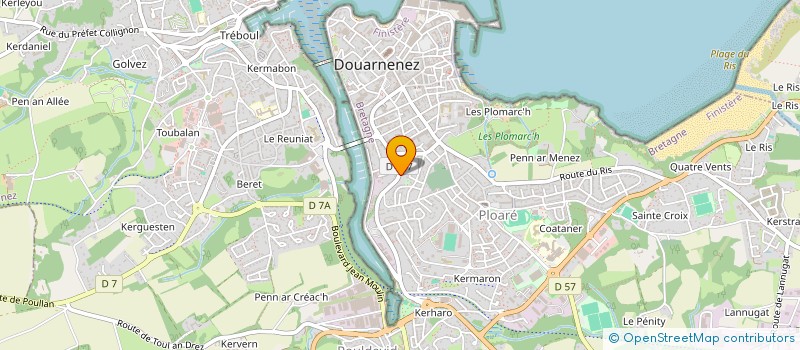 localisation de l'entreprise MAXOCE à DOUARNENEZ