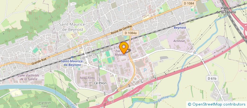 localisation de l'entreprise MAXON FRANCE à BEYNOST