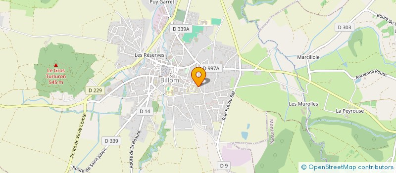 localisation de l'entreprise MAXOREVE  BILLOM