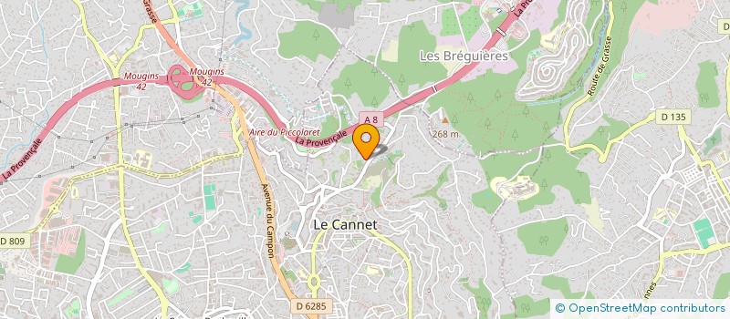 localisation de l'entreprise MAXPAU à LE CANNET