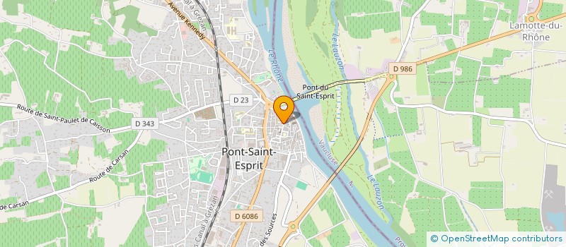 localisation de l'entreprise MAXPER  PONT-SAINT-ESPRIT