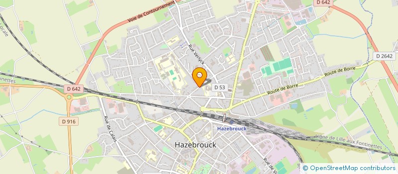 localisation de l'entreprise MAXS  HAZEBROUCK