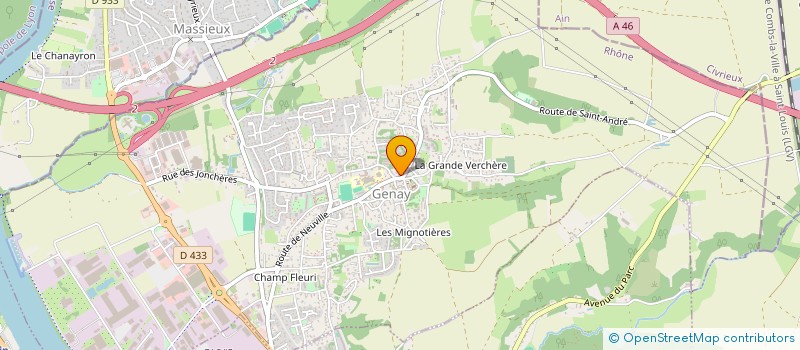 localisation de l'entreprise MAXTEF  GENAY