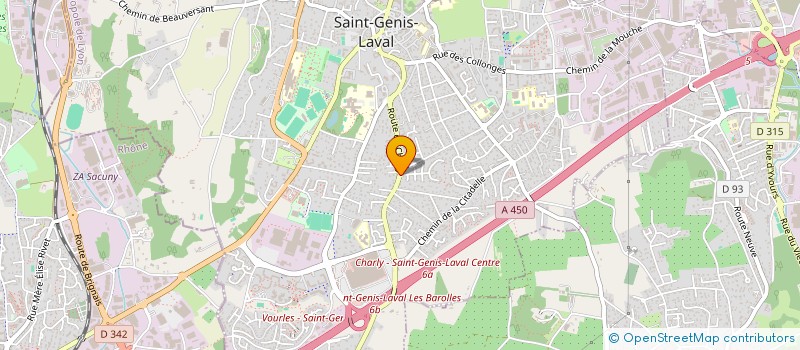 localisation de l'entreprise MAXTHODA  SAINT-GENIS-LAVAL