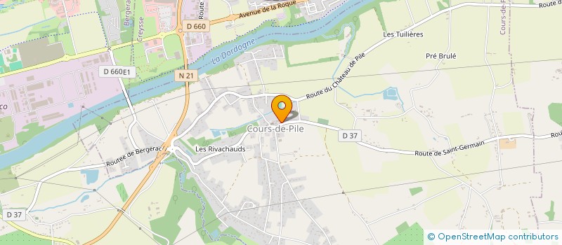 localisation de l'entreprise MAXTIM  COURS-DE-PILE