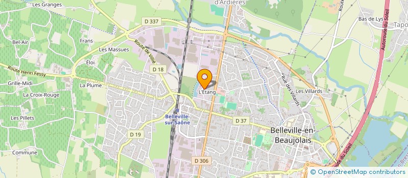 localisation de l'entreprise MAXTIM INVEST  BELLEVILLE-EN-BEAUJOLAIS