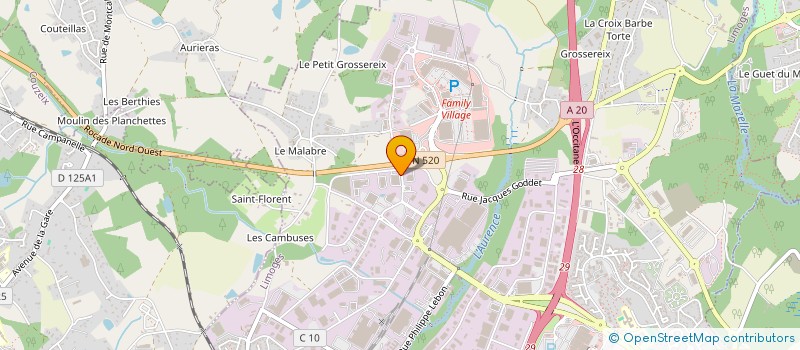localisation de l'entreprise MAXXESS LIMOGES à LIMOGES