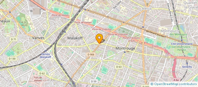 localisation de l'entreprise MAY à MALAKOFF