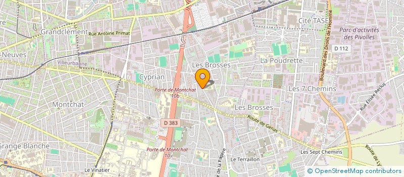 localisation de l'entreprise MAY  VILLEURBANNE