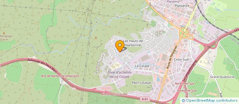 localisation de l'entreprise MAY à NARBONNE