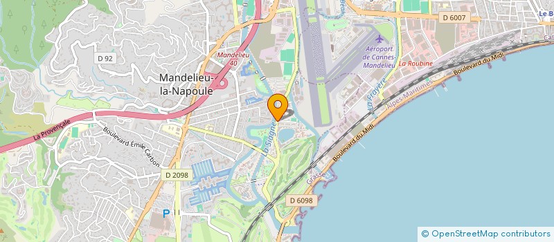 localisation de l'entreprise MAY'B SECURITE à MANDELIEU-LA-NAPOULE