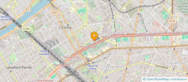 localisation de l'entreprise MAY BTP à CLICHY