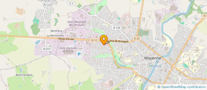 localisation de l'entreprise MAY' GRANDES VIGNES  MAYENNE