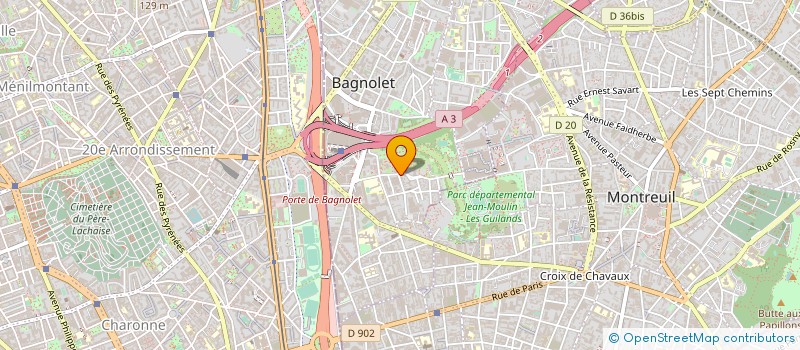 localisation de l'entreprise MAY-MODE à BAGNOLET
