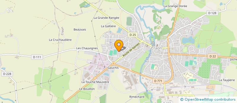 localisation de l'entreprise MAY' RAID BOULE  CRAON