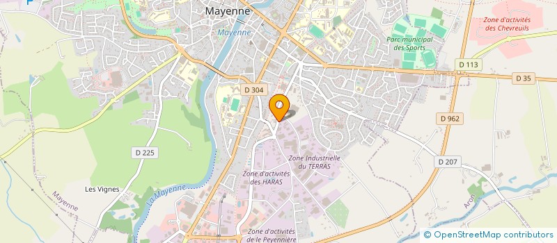 localisation de l'entreprise MAY'VET IMMO  MAYENNE