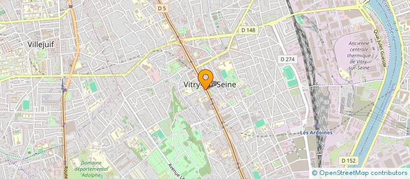 localisation de l'entreprise MAYA à VITRY-SUR-SEINE