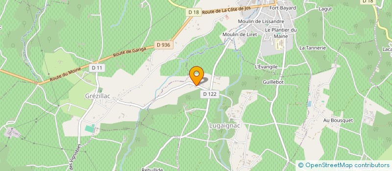 localisation de l'entreprise MAYA  LUGAIGNAC