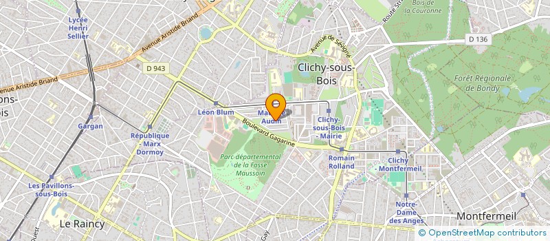 localisation de l'entreprise MAYA à CLICHY-SOUS-BOIS