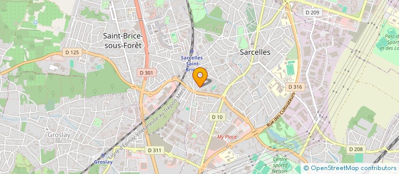 localisation de l'entreprise MAYA à SARCELLES