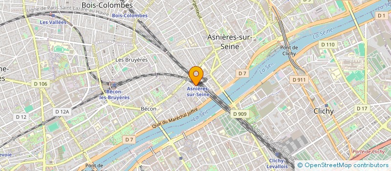 localisation de l'entreprise MAYA à ASNIERES-SUR-SEINE