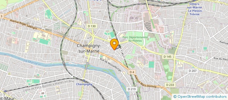 localisation de l'entreprise MAYA à CHAMPIGNY-SUR-MARNE