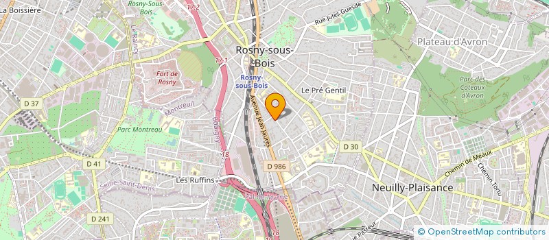 localisation de l'entreprise MAYA à ROSNY-SOUS-BOIS