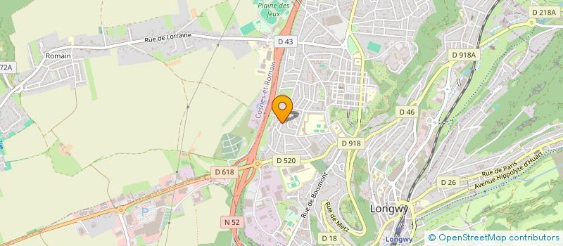 localisation de l'entreprise MAYA à LONGWY