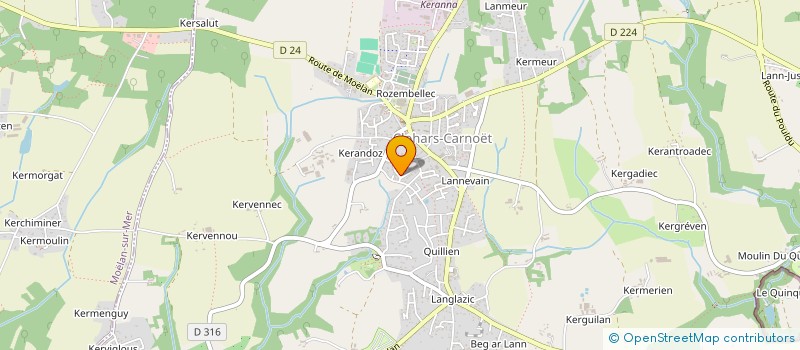 localisation de l'entreprise MAYA  CLOHARS-CARNOET