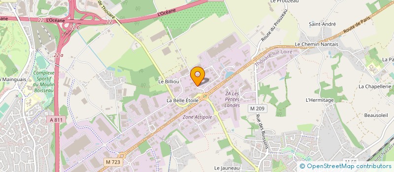 localisation de l'entreprise MAYA BREIZHOTEL à CARQUEFOU