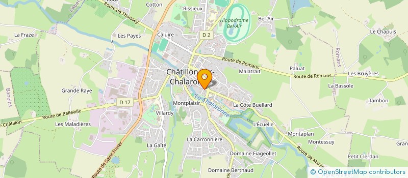 localisation de l'entreprise MAYA COIFFURE à CHATILLON-SUR-CHALARONNE