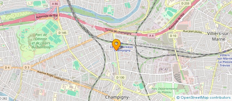 localisation de l'entreprise MAYA ENTREPRISE à CHAMPIGNY-SUR-MARNE