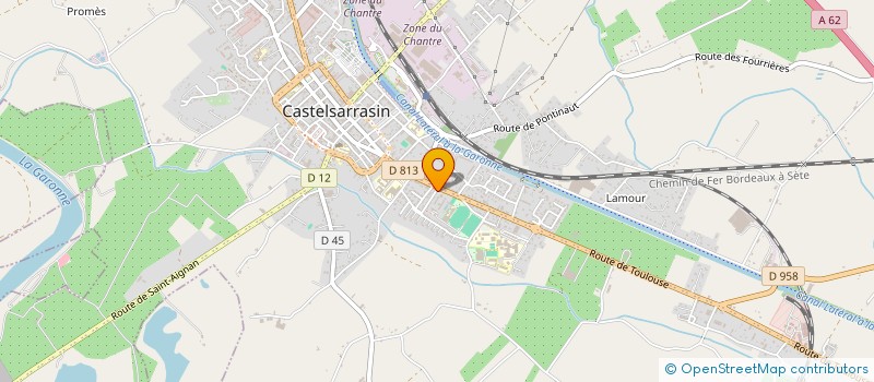 localisation de l'entreprise MAYA FOOD à CASTELSARRASIN