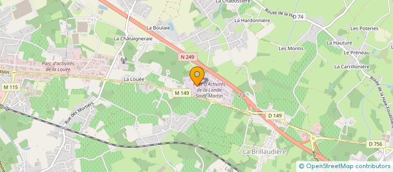 localisation de l'entreprise MAYA IMPRIMERIE à HAUTE-GOULAINE