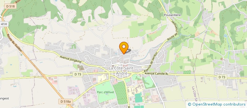 localisation de l'entreprise MAYA PEINTURE  LA COTE-SAINT-ANDRE