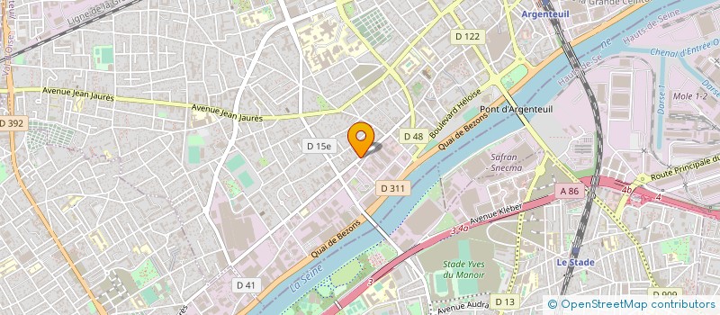 localisation de l'entreprise MAYA SERVICE à ARGENTEUIL