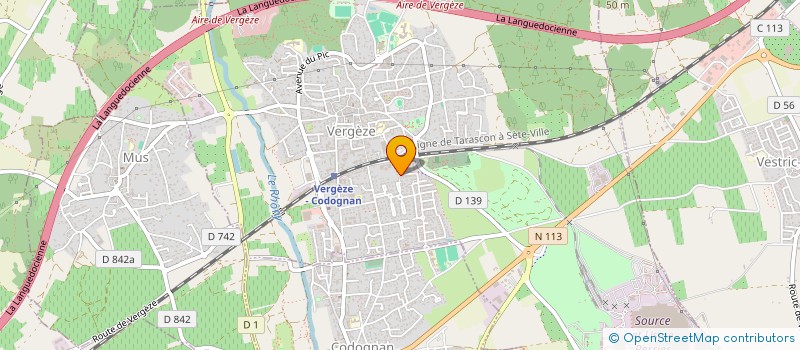 localisation de l'entreprise MAYA VOYAGES  VERGEZE