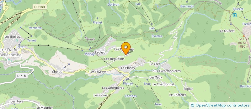 localisation de l'entreprise MAYAD WORKS  NOTRE-DAME-DE-BELLECOMBE