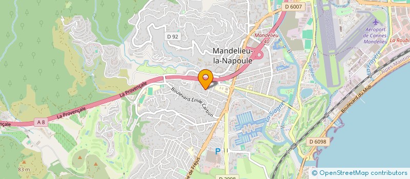 localisation de l'entreprise MAYAGWEN à MANDELIEU-LA-NAPOULE