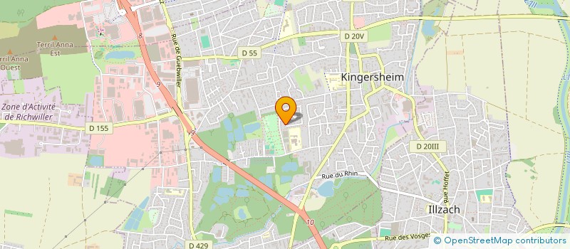 localisation de l'entreprise MAYAK  KINGERSHEIM