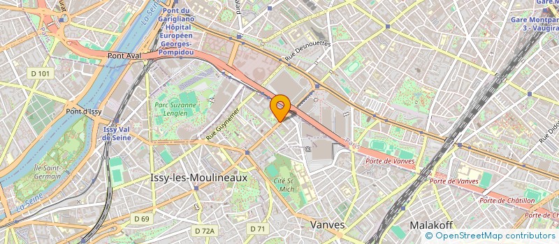 localisation de l'entreprise MAYALA L.SPORTS à ISSY-LES-MOULINEAUX