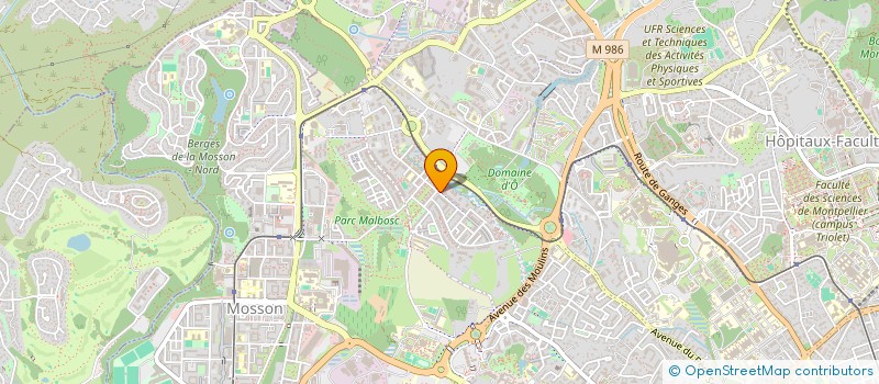localisation de l'entreprise MAYANE à MONTPELLIER