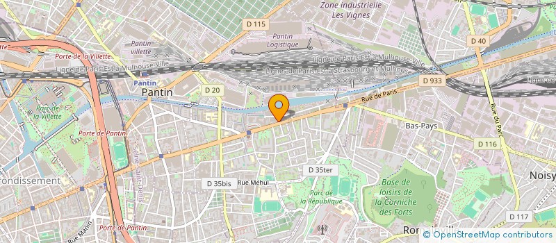 localisation de l'entreprise MAYAR  PANTIN