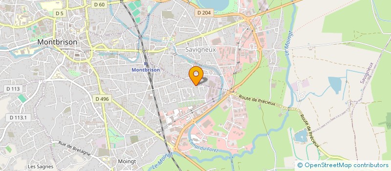 localisation de l'entreprise MAYARD ELEC à MONTBRISON