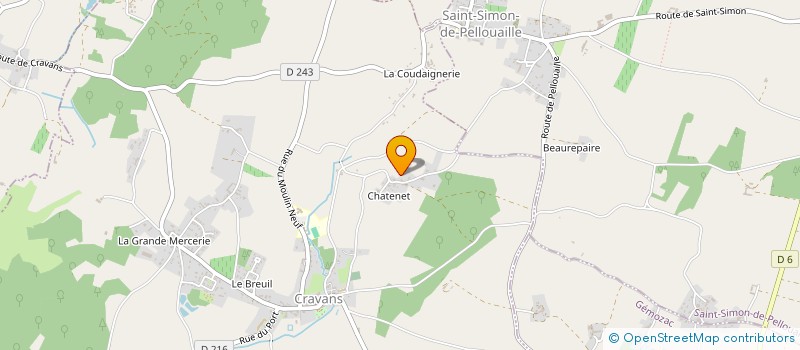 localisation de l'entreprise MAYARDE CHATENET  CRAVANS