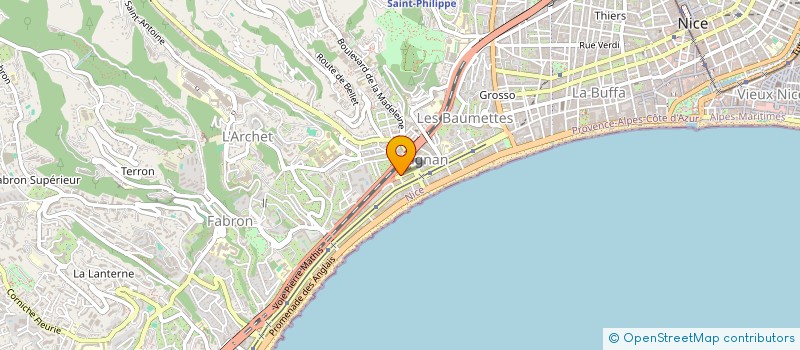 localisation de l'entreprise MAYARLOND-AZUR à NICE