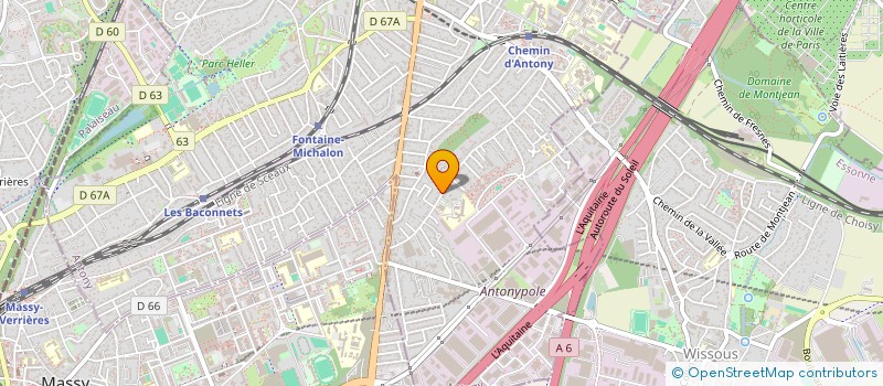 localisation de l'entreprise MAYBAT à ANTONY
