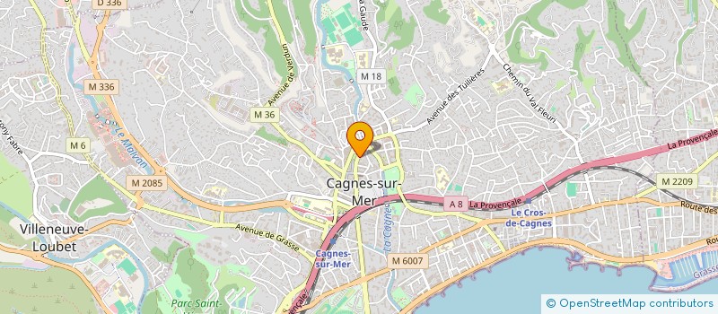 localisation de l'entreprise MAYBE à CAGNES SUR MER