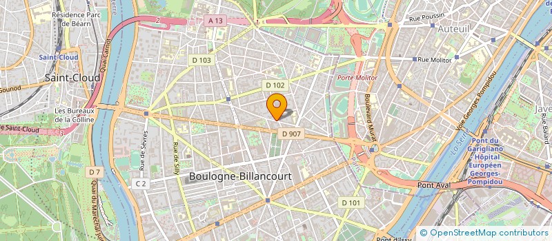 localisation de l'entreprise MAYBORN FRANCE à BOULOGNE-BILLANCOURT